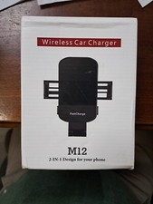 Wireless Car Charger, 15W Fast Charging Auto Clamping Car Suction Mount