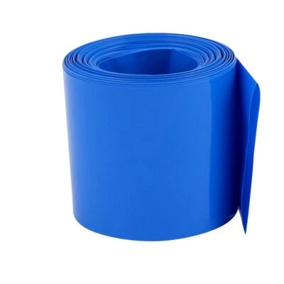 Batterieverpackung PVC Schrumpfschlauch 55mm Flache Breite 2.1m lange Blau - Bild 1 von 2