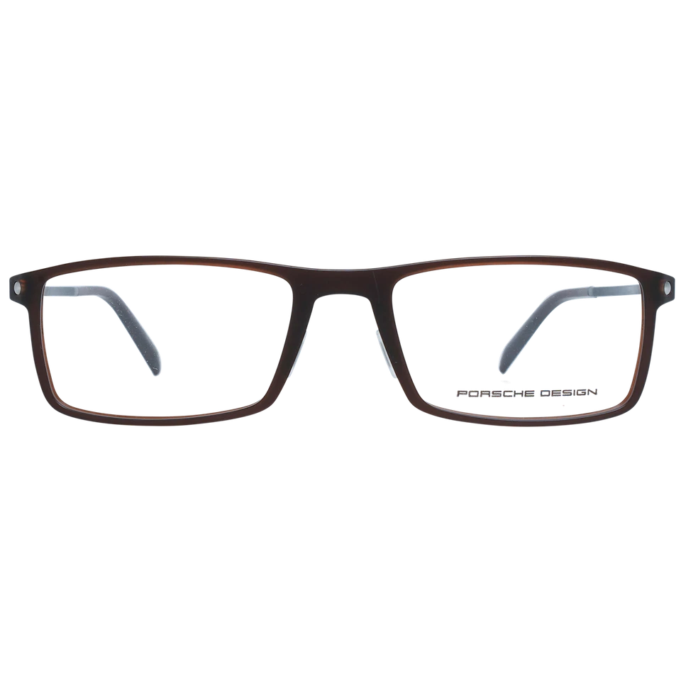 Porsche Design Glasses Frames Men Brown Rectangular Full-Rim P8384 D 55mm - Image 2 of 4