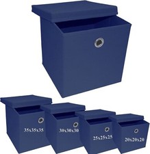 Foldable Storage Boxes with Lid Collapsible  Home Clothes Organizer Fabric Cube
