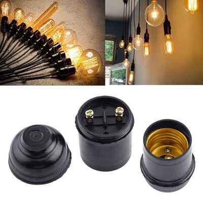 1/5pcs E27 4A Light Bulb Lamp Holder Vintage Socket Access Pendant Edison B0T3