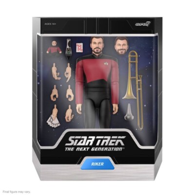 Star Trek The Next Generation Will Riker Super7 Ultimates Actionfigure - 17,8 cm