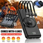 900000mAh Power Bank Backup Fast Charger Wireless Portable External Battery US