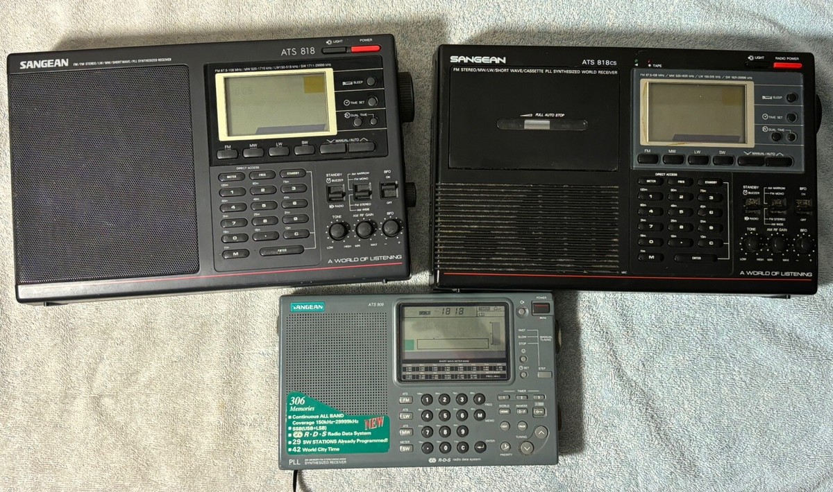 Sangean ATS-909 Portable World Band Radio ATS-818cs Cassette ATS