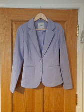 Ichi Lilac Purple Lilac Suit Jacket Jersey Blazer Size Small 8 10