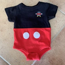 Disney Parks WALT DISNEY WORLD Baby Bodysuit One-Piece - Mickey Mouse (6 Months)