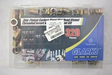 Glarks Zinc Plated Carbon Steel Flat Head Rivnut Threaded Insert Nut Sets 100 Pc