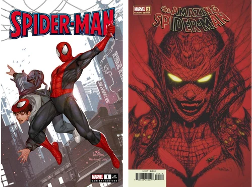 SPIDER-MAN #1 (INHYUK LEE EXCLUSIVE) & AMAZING SPIDER-MAN #1 (GLEASON VARIANT)