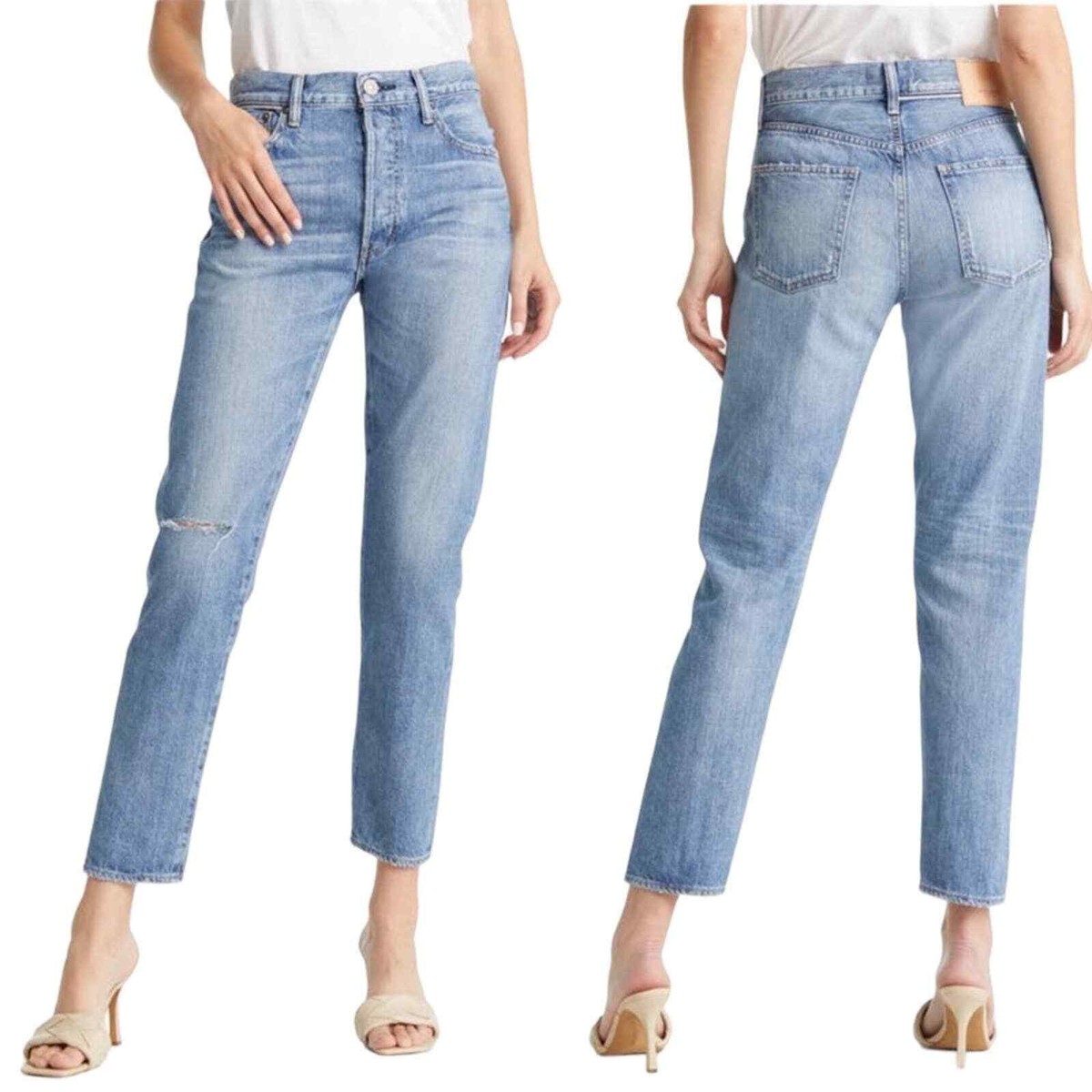 New Moussy Vintage Julian High Waist Slightly Tapered Straight leg  