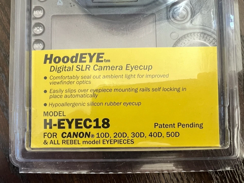 Hoodman HoodEYE H-EYEC18 Digital SLR Eyecup for Canon Rebel 10D 20D 30D 40D 50D - Image 2 of 4