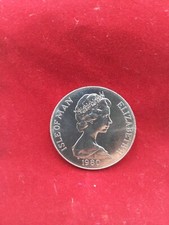 1980 Isle Of Man –  1 CROWN COIN 22ND OLYMPIAD MOSCOW Twenty Second Olympiad