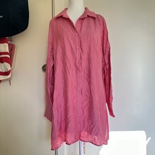 Minnie & Co Shirt Dress Size 12 In Pink