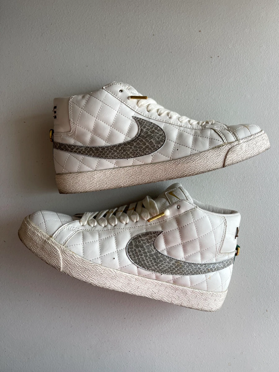 Size 10 US Nike Blazer SB Supreme White 313962 121 Vintage 2006 Rare FREE SHIP