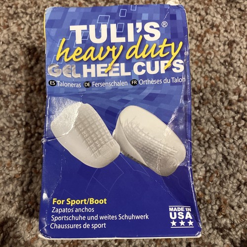 Tuli’s Heavy Duty Heel Cups, Clear Pro Heel Cup Shock Absorption and