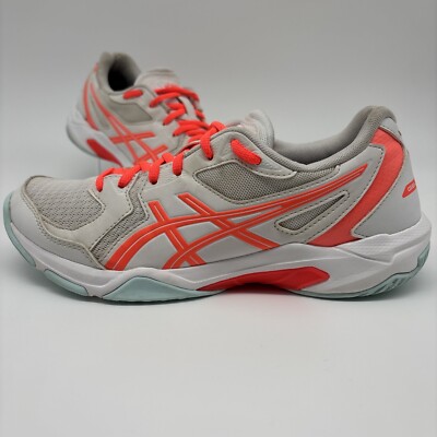 Asics Gel Rocket Women s Volleyball Shoes Sneakers 1072A056 Size 8 White Pink