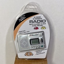 M-Zone R-363 10 Band Radio w Alarm Clock, Digital Display  Built-in Speaker New