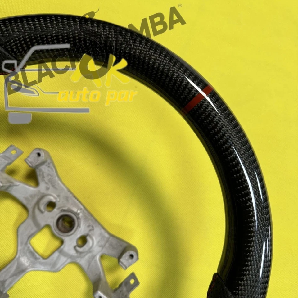 Carbon Fiber Steering Wheel Fit for Chevrolet Corvette C6 ZR1 Z06 2006-2013 Foto 2 de 4