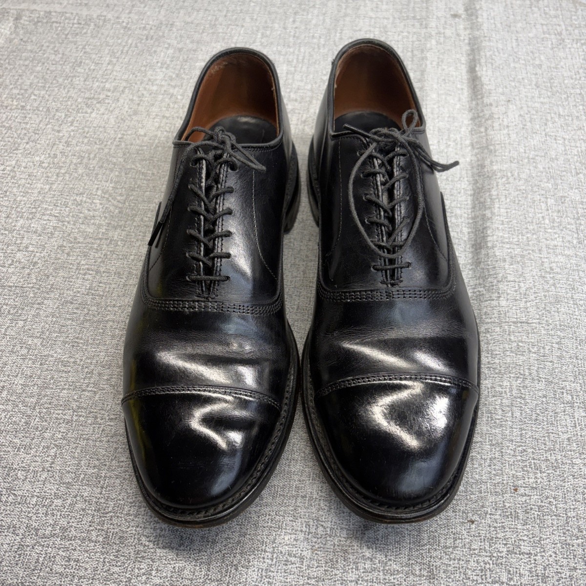 靴 Allen Edmonds 5615 Park Avenue US9 Allen Edmonds Park Avenue (5615) Mens Black Cap Toe Oxfords (size
