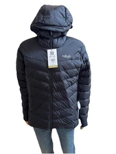 RAB Nebula Pro Hooded Jacket Men’s Black- New With Tags Medium M YKK Zip