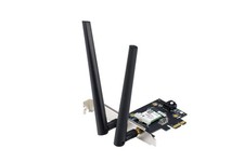 ASUS PCE-BE6500 – Carte Réseau WiFi 6E PCIe, 6 GHz, Débit Jusqu'à 6 500