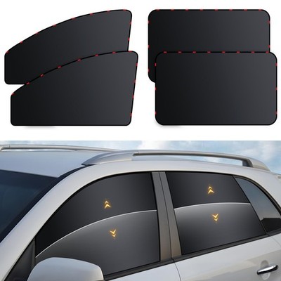 ZATOOTO Car Window Shades - 4 Pack Car Window Covers Premium UV Blocking Side