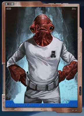 TOPPS STAR WARS CARD TRADER YEAR IN REVIEW 25 GILDED BRONZE 3CC ADMIRAL ACKBAR