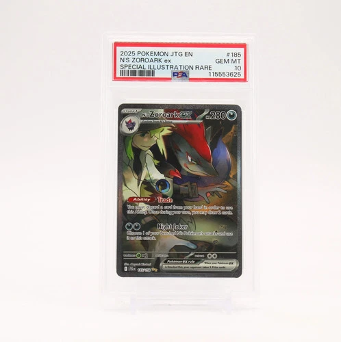 N's Zoroark ex - 185/159 PSA 10 Journey Together Special Illustration - GEM MT