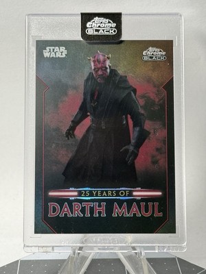 2024 Topps Star Wars Chrome Black 25 Years Of Darth Maul DM-5