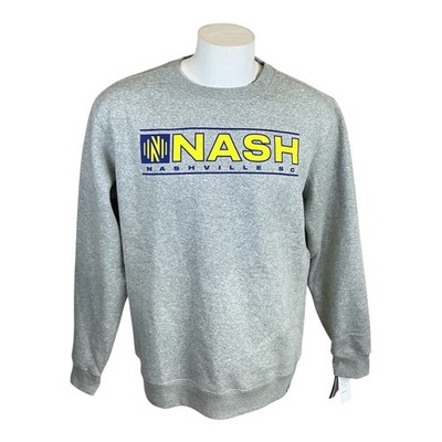 Fanatics Nashville SC Heather Gray Crewneck Sweatshirt MLS Mens Large