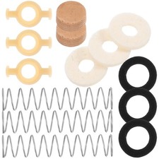 1 Set Trumpet Valve Repair Kit Durable Metal Felt Washers and Spring Replacement