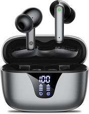 Wireless Earbuds Bluetooth Headphones, 50H Playtime Ear Buds with Mic, LED Digit