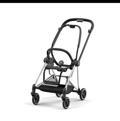 BRAND NEW CYBEX MIOS STROLLER FRAME AND SEAT IN CHROME AND BLACK