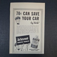 1952 Warner-Patterson Radiator Products Liquid Solder Vintage Print Ad Mancave