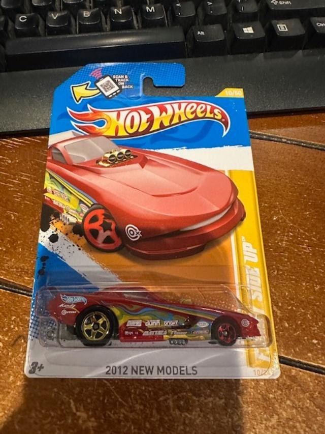 2012 Hot Wheels New Models Funny Side up #10 Red
