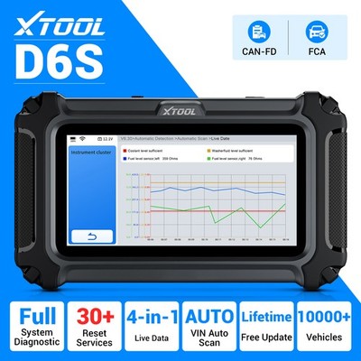 XTOOL D6S Code-Lesegerät vollständiger System-OBD2-Scanner Fahrzeugdiagnosegerät