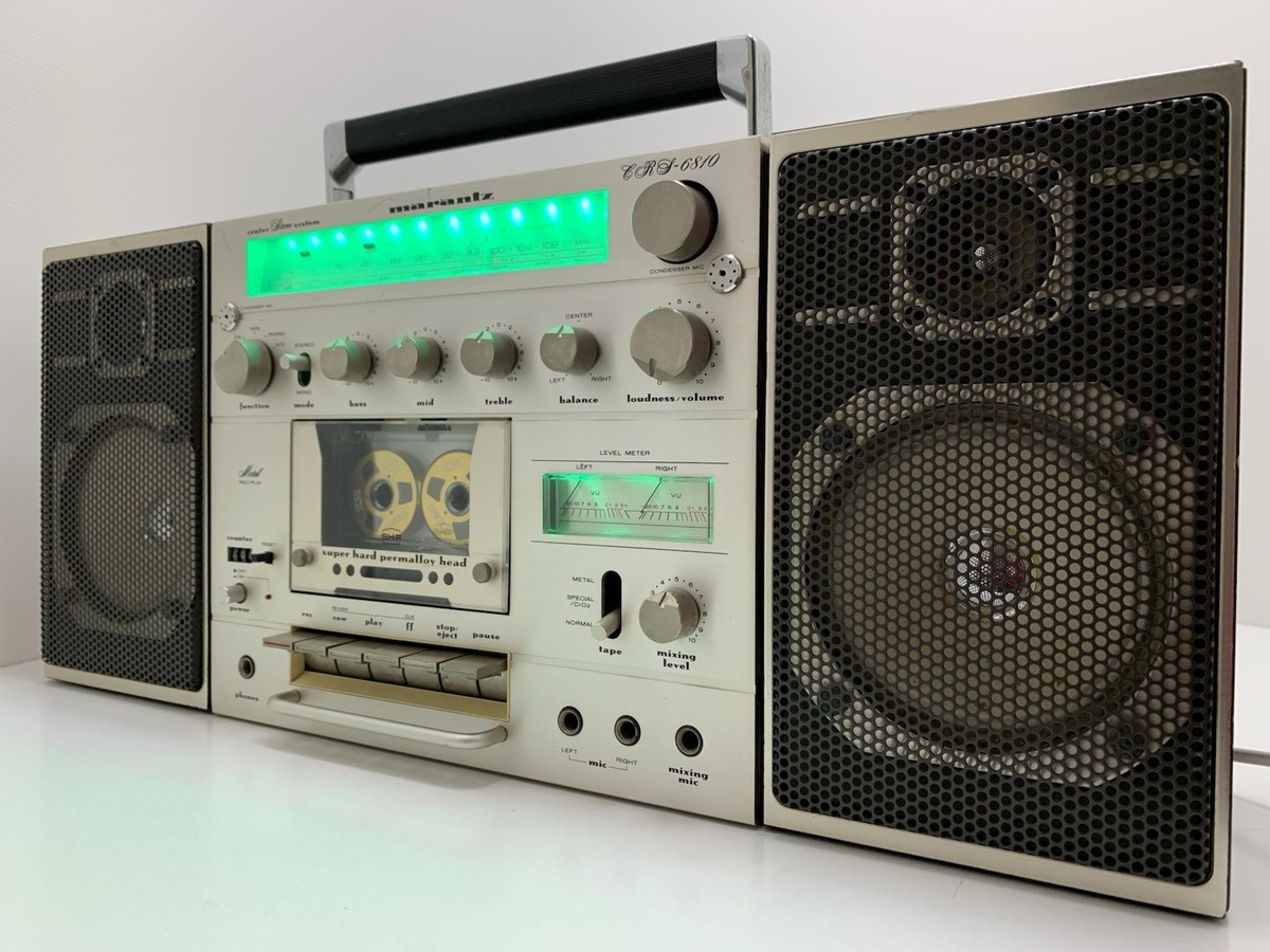 ☆*読様 marantz CRS-6810 ラジカセ boombox ジャンク MARANTZ CRS 6810 BOOMBOX STEREO Radio Cassette Vintage 1980 WORK