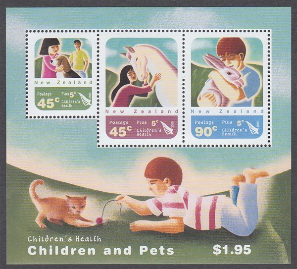 NEW ZEALAND HEALTH M/S 2005 MINT CHILDREN AND PETS (ID:MMH231)