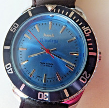 Made in India HMT "Himalayar" 40mm Diver Style Manual Movement Watch-Azure Blue