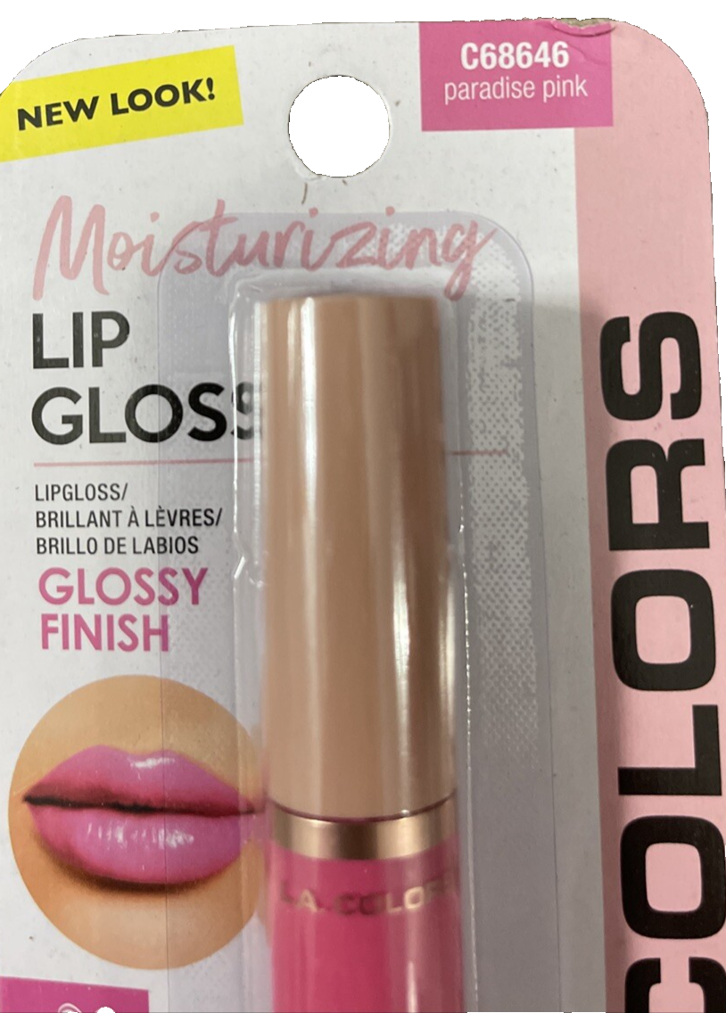 L.A. Colors C68646 Moisturizing Lip Gloss Paradise Pink-Brand New