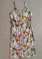 TU Size 12 Multicoloured 100%Viscose Summer Beach Midi Dress