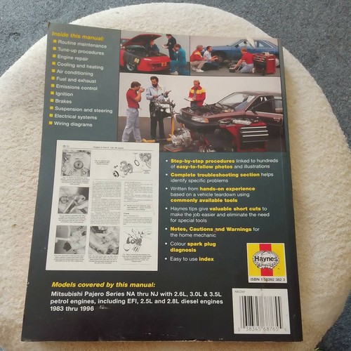 Mitsubishi Pajero Shogun Haynes Service Repair Manual 1983 - 96 series NA - NJ - Picture 2 of 10