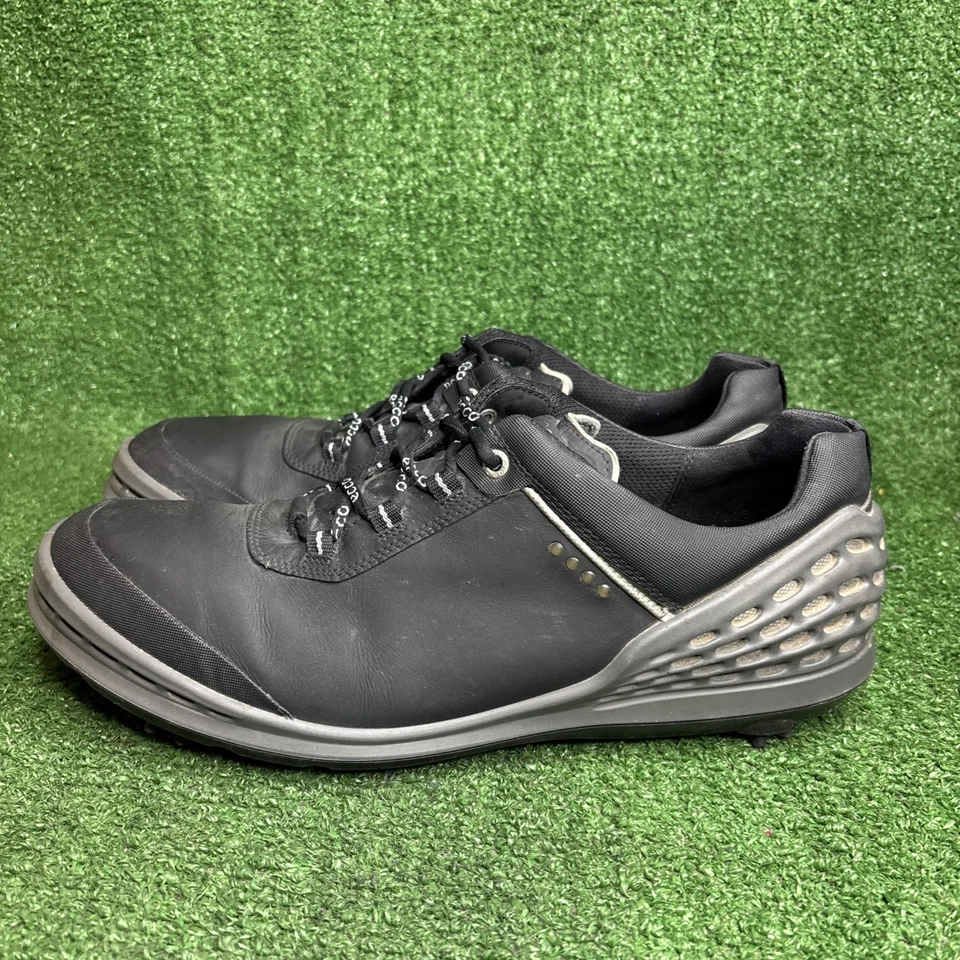 Zapatos de golf Ecco Biom movimiento natural cuero negro picos para hombre EU 47 US 13-13.5 Foto 3 de 4