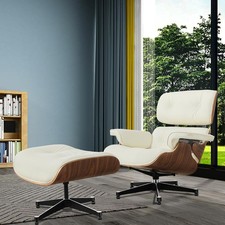 Hochwertiges Clubsessel Sessel Sofa Chaise Eams Lounge Chair mit Ottomane DE