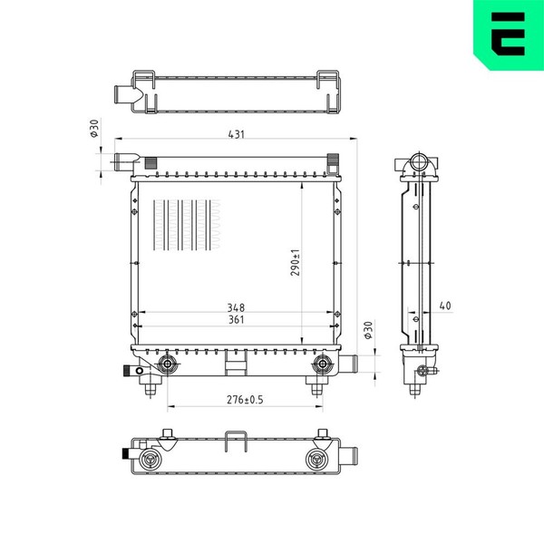 ERA MotorküHler WasserküHler 673353 FüR Mercedes 190 W201 124 W124 Model S124-image