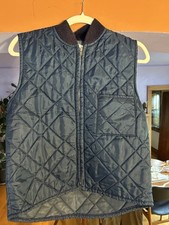 Vintage Oshkosh B Gosh Diamond Quilted Puffer Vest, Sz M Navy