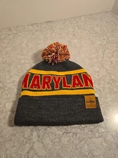 University Of Maryland Beanie Pom Hat Skully Alumni
