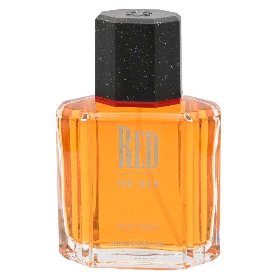 RED por Giorgio Beverly Hills 3.3/3.4 OZ EDT para hombres nuevo en CAJA Foto 2 de 4