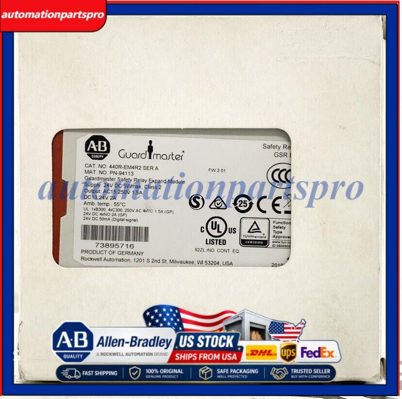 New Allen Bradley 440R-EM4R2 Guardmaster Security Relay Expands Module A Series