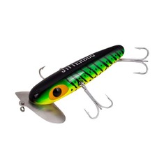 Topwater Bass Fishing Lure for Night Fishing  Fire Tiger Color, 4.5 in, 1.25 oz