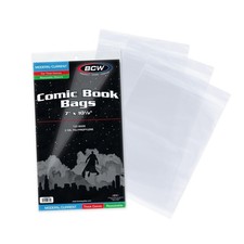 BCW Thick Resealable Current/Modern Comic Bags - 100 ct Acid-Free Modern Comic